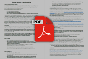 PDF 2 - Defined Benefits – What We Do Brochure
