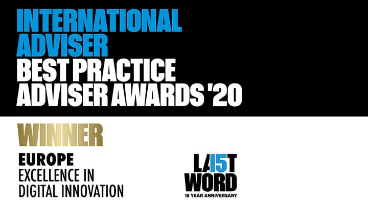 2020 IA Best Practice Adviser Awards - EU Excellence in Digital Innovation (Winner)