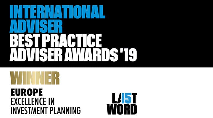 2019 IA Best Practice Adviser Awards - EU Excellence in Investment Planning (Winner)