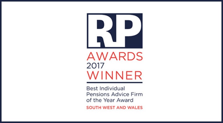 2017 Retirement Planner Awards - Best Individual Pensions Advice Firm Of The Year Award – South West & Wales (Winner)
