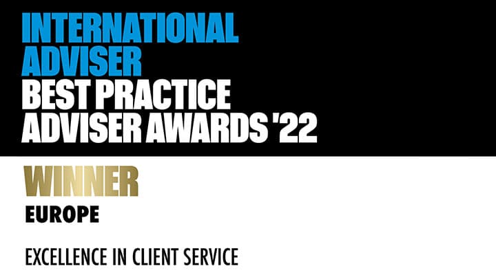 2022 IA Best Practice Adviser Awards - EU Excellence in Client Service (Winner)