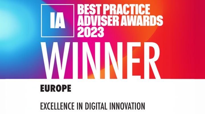2023 IA Best Practice Adviser Awards - Europe - Excellence in Digital Innovation (Winner)